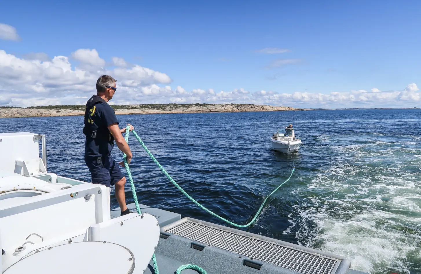 8 av 10 oppdrag i sommer var rettet mot fritidsbåter, og over 40 prosent av alle oppdragene ble utført i Vestfold, Østfold og Agder. Foto: Redningsselskapet