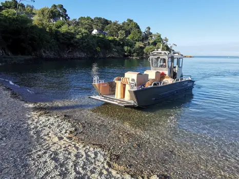 MS Boat bygger båter i aluminium og skreddersyr ofte etter behov. Nå har de fått ny importør med base på Vestlandet. Foto: Produsent